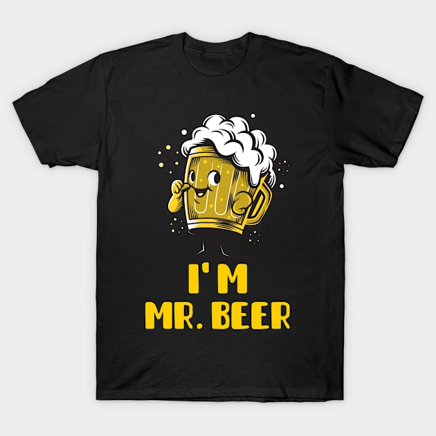 I Am Mr Beer (Yellow) T-Shirt by GideonStore